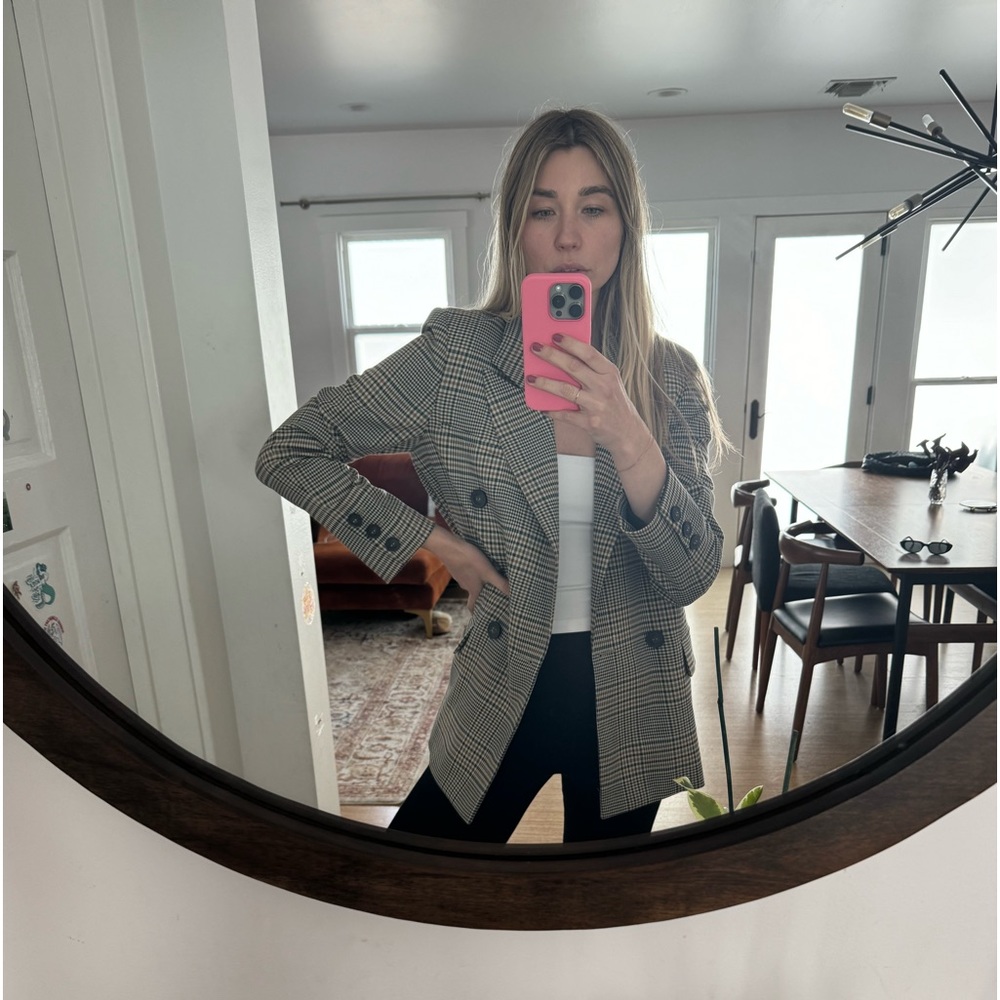 Free people plaid blazer